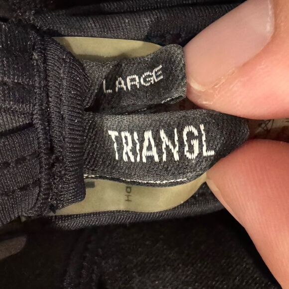 Triangl Black Yellow Neoprene Bikini Top Women’s Large - Picture 4 of 4